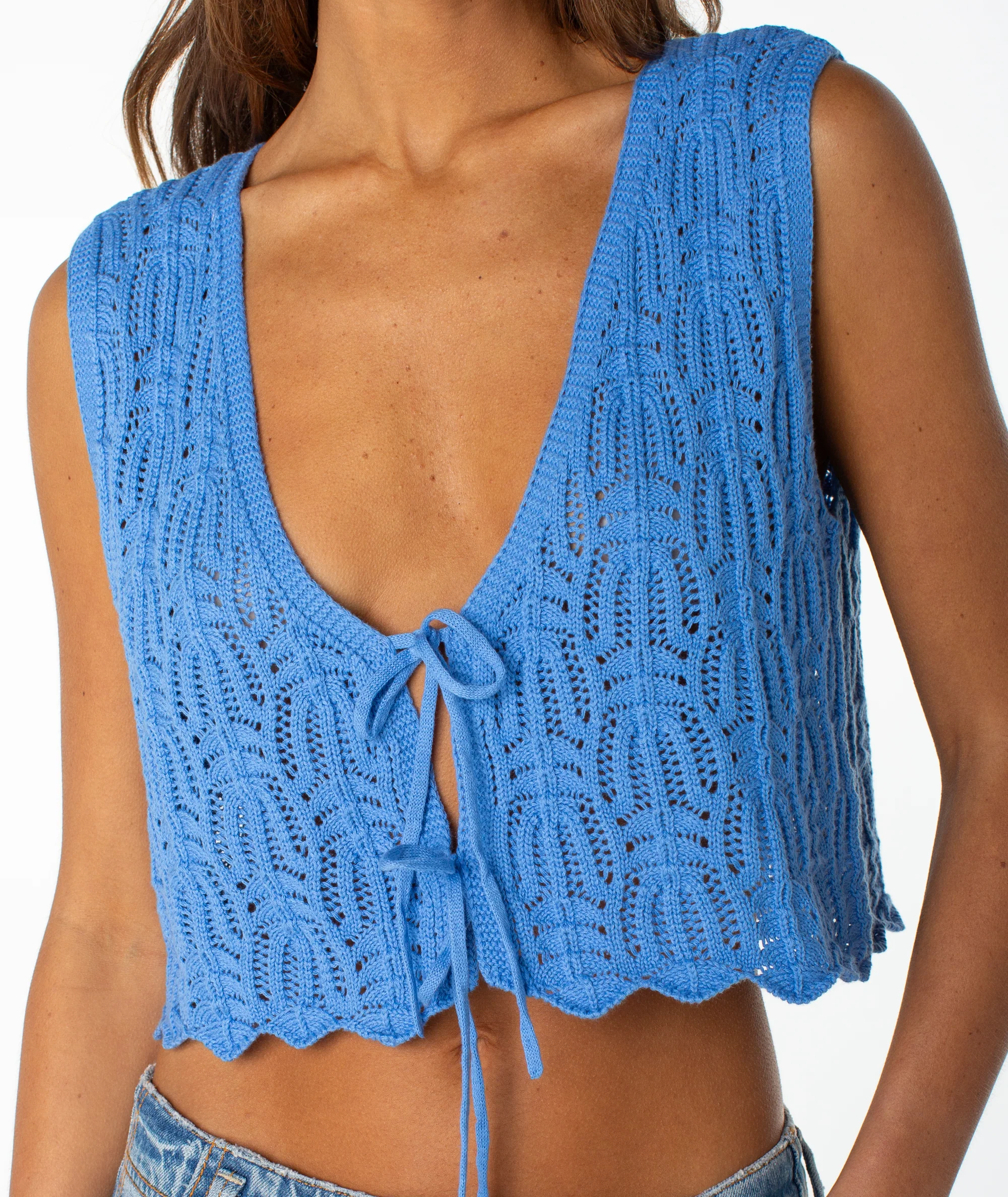 Beach Bound Crochet Vest - Image 4