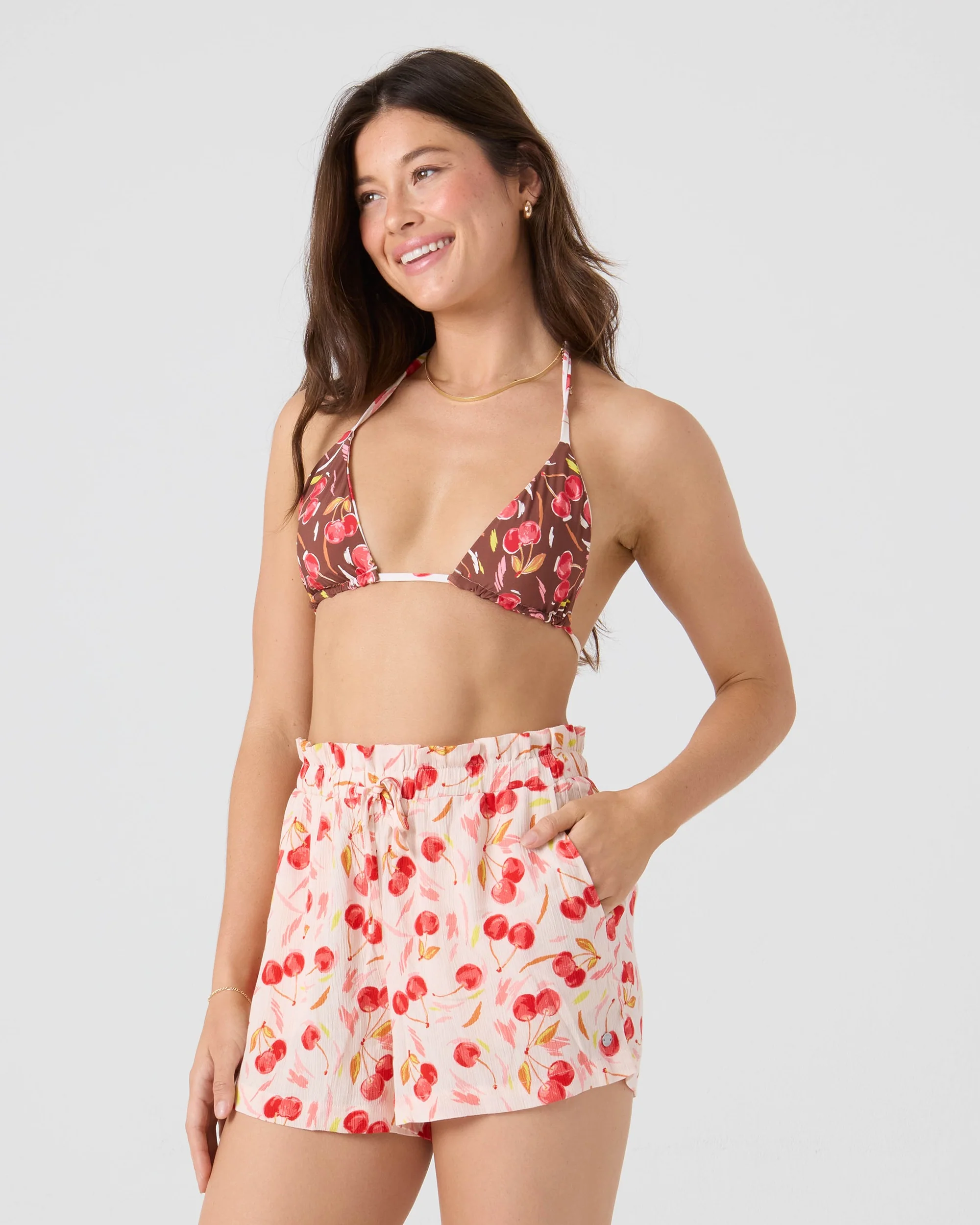 Cherry On Top Mini Tiki Triangle Bikini Top - Image 8