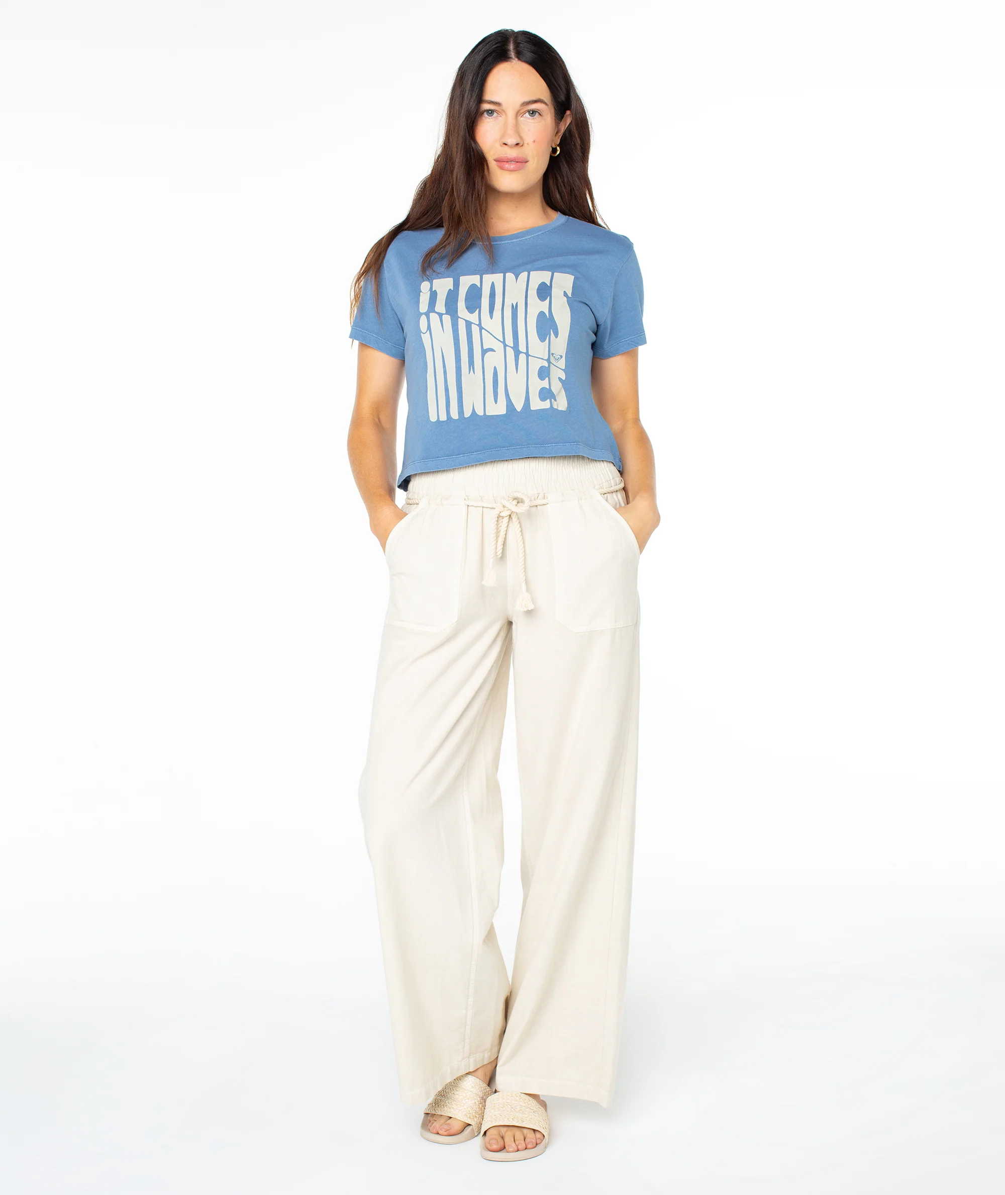 Comes In Waves Cropped Boxy Tee - Image 5