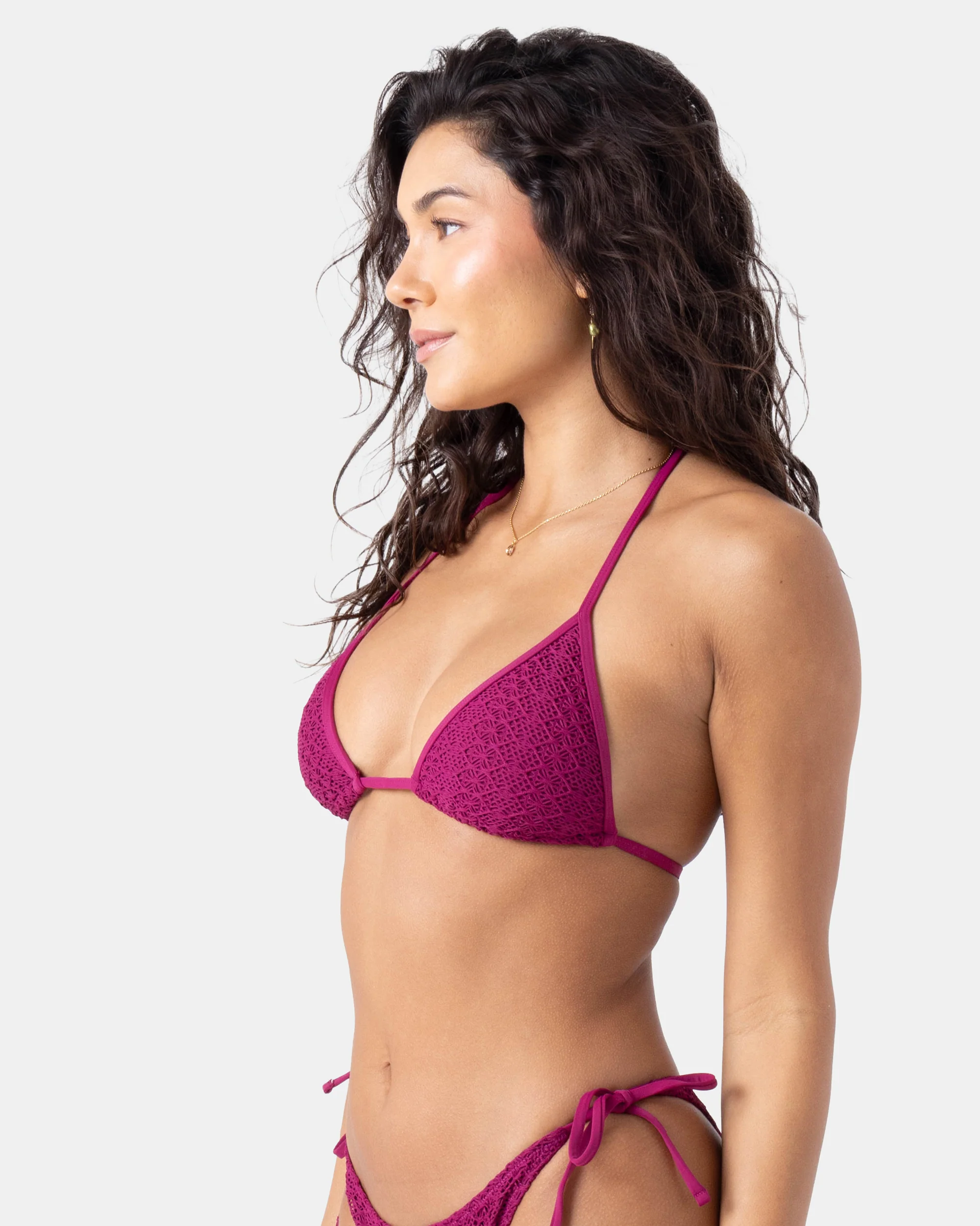 Crochet Mini Tiki Triangle Bikini Top - Image 4