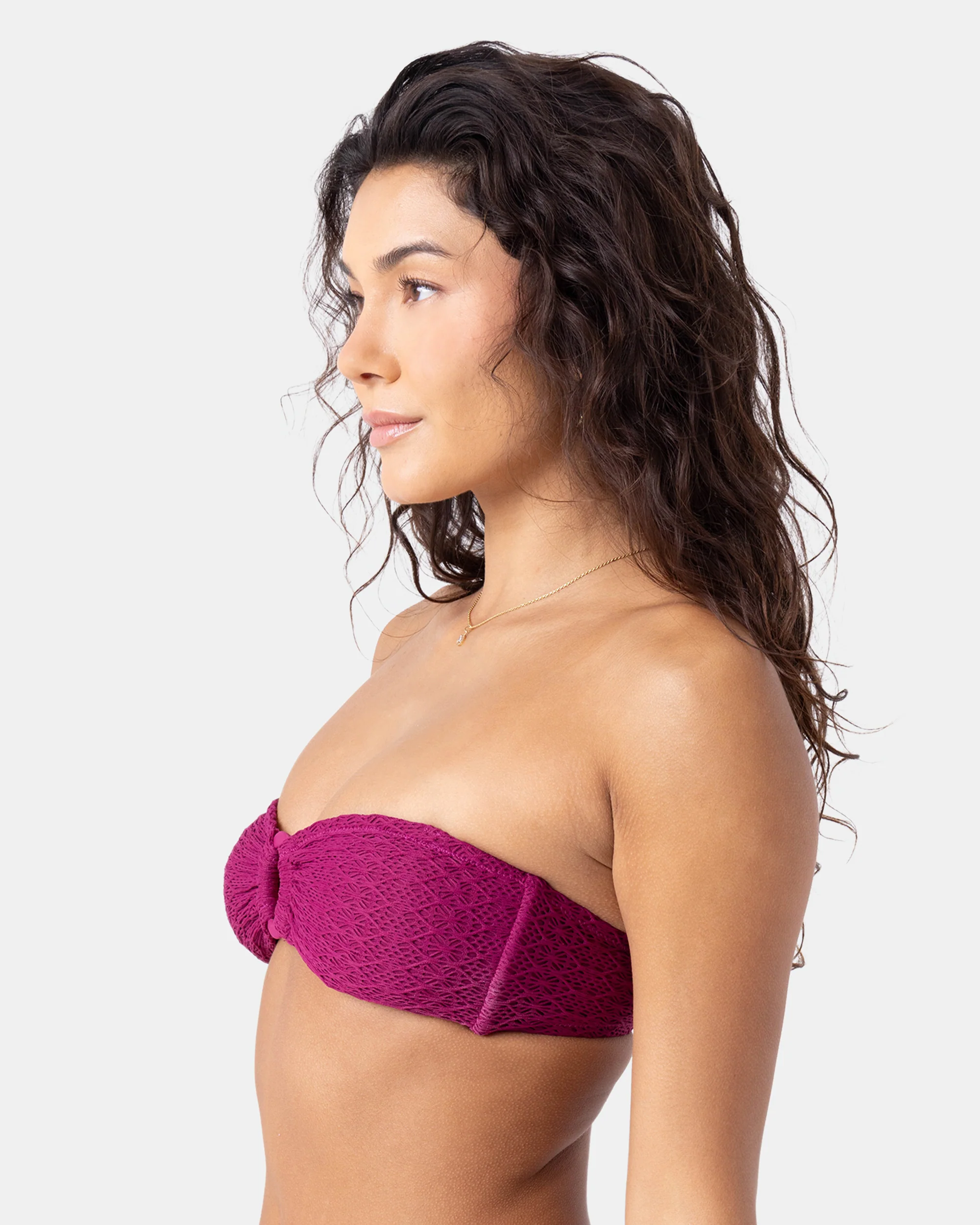 Crochet Ring Bandeau Bikini Top - Image 2