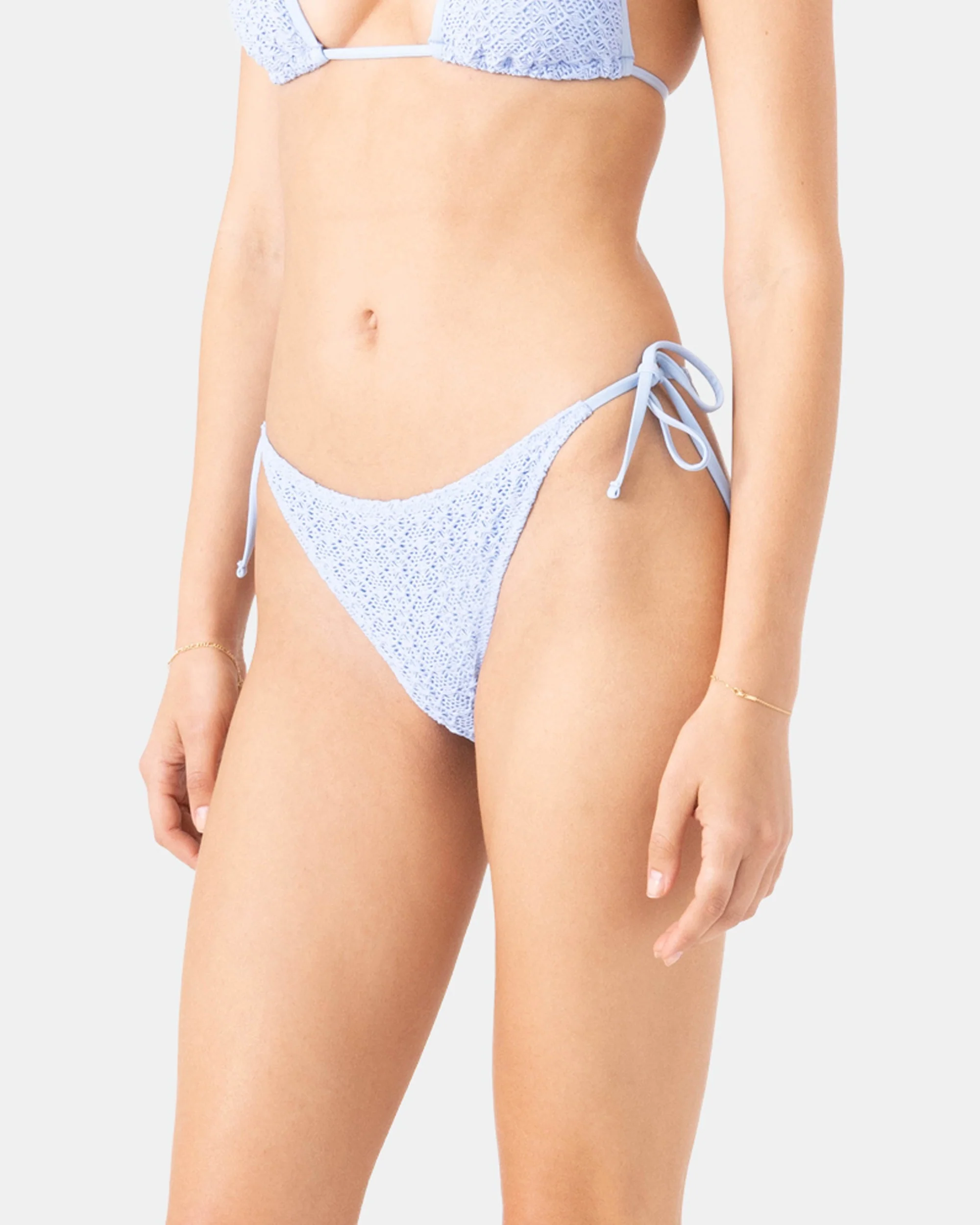 Crochet Tie Side Cheeky Bikini Bottom - Image 5