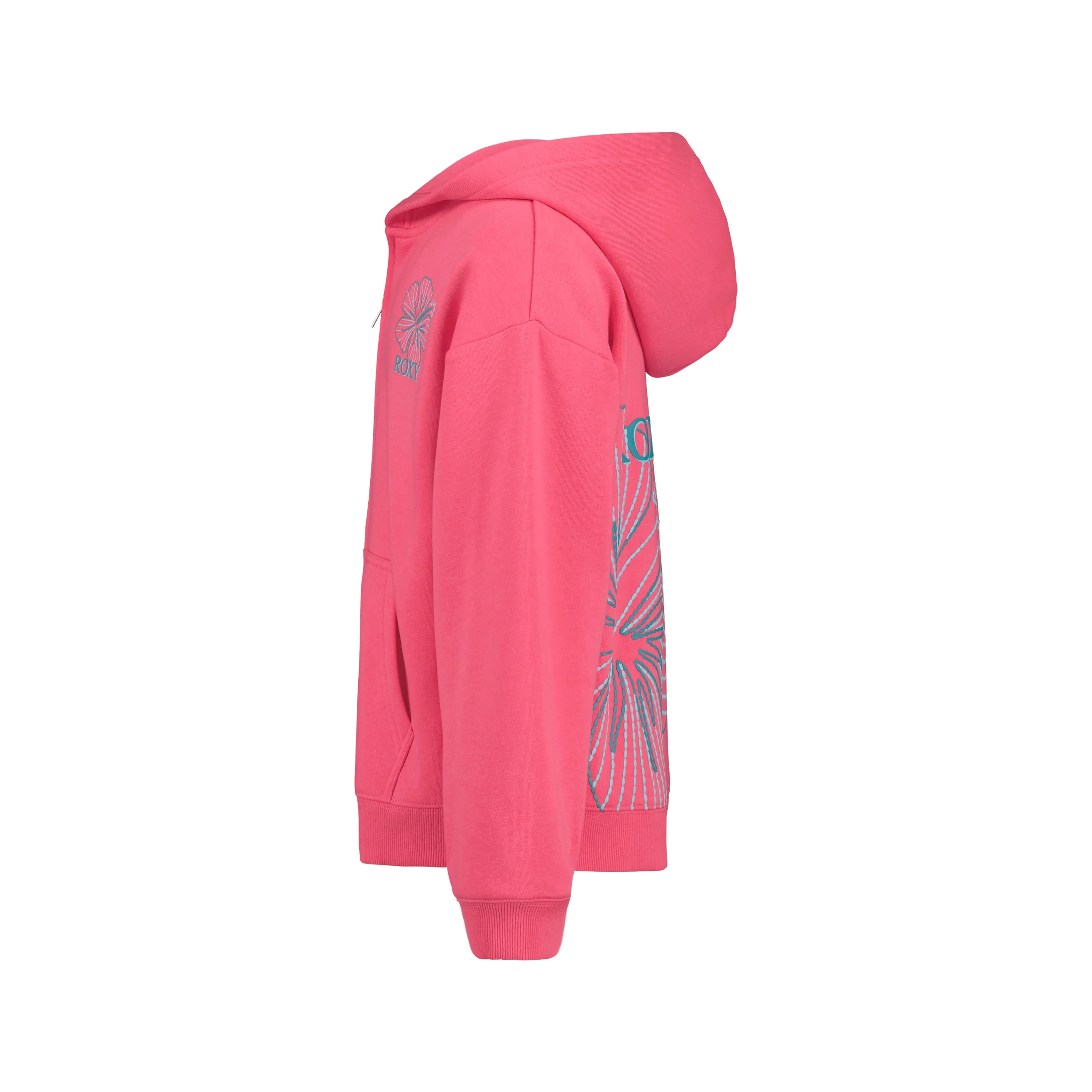 Girls' Hibiscus Stitch Zip Hoodie - Image 2