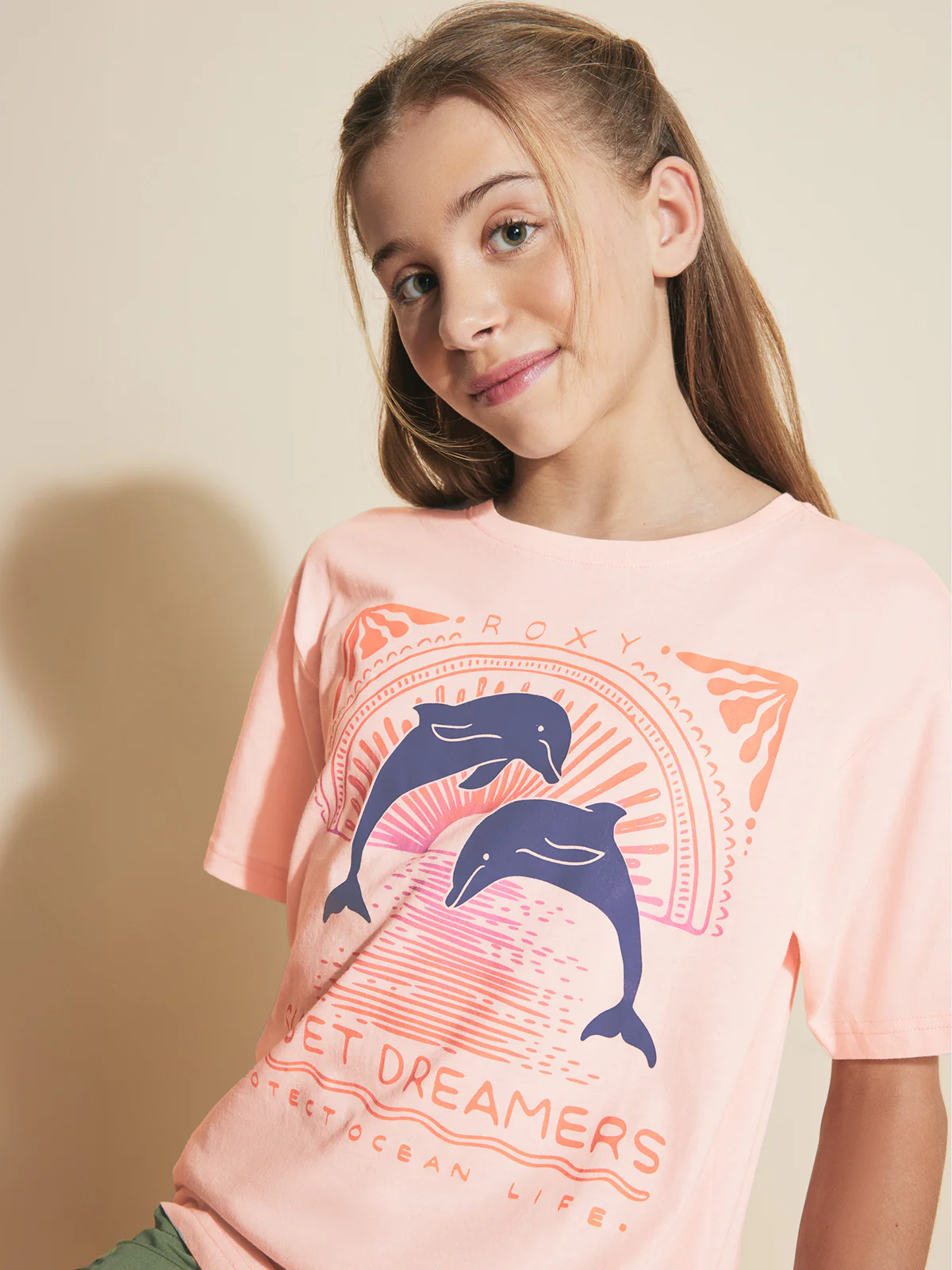 Girls' Ocean Life Oversized Tee - Image 3