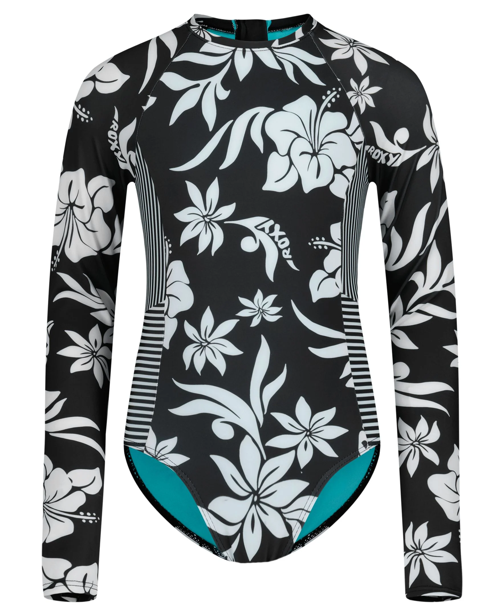 Girls' Oversized Floral Onesie Swimsuit - Image 5