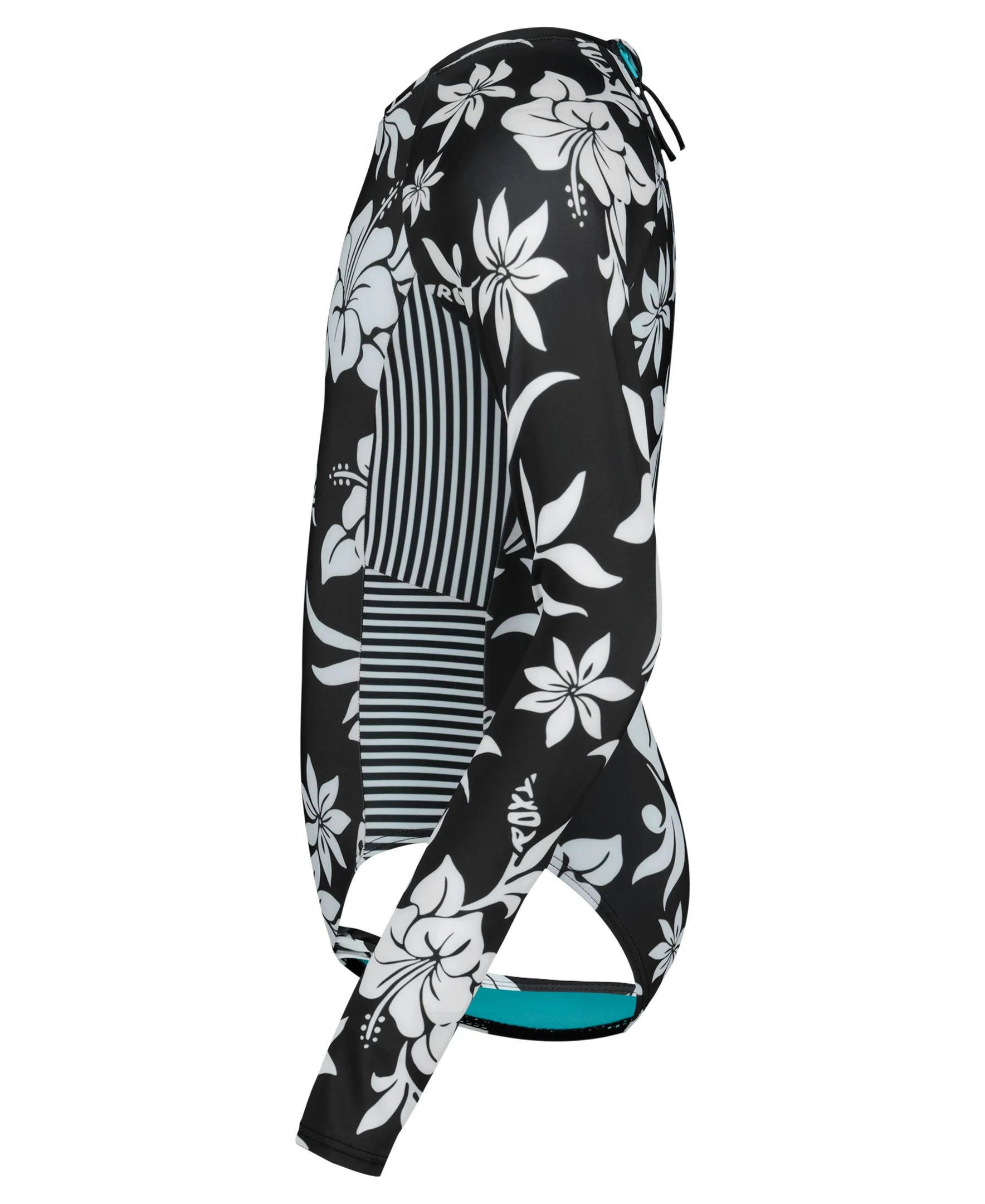 Girls' Oversized Floral Onesie Swimsuit - Image 6
