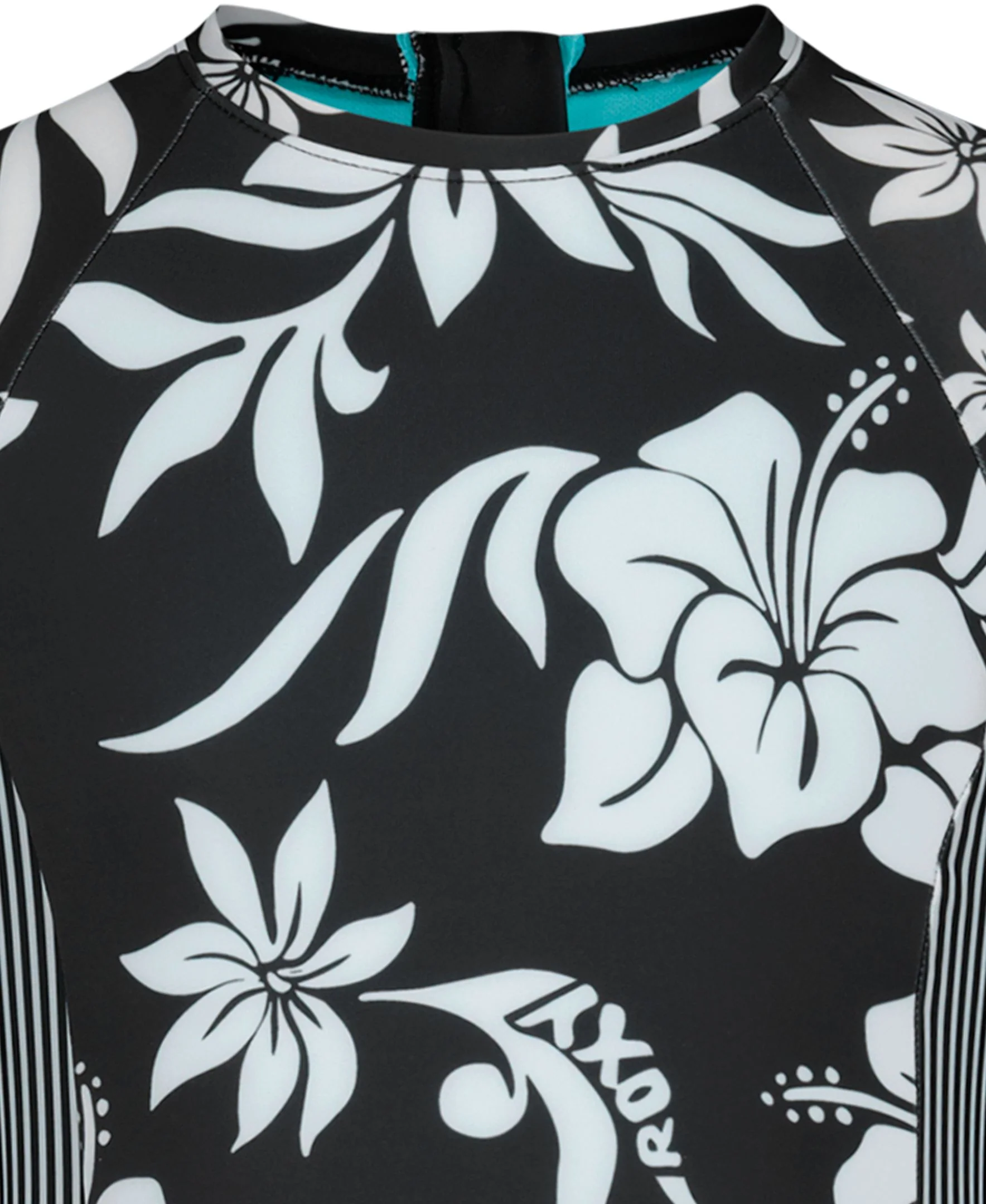 Girls' Oversized Floral Onesie Swimsuit - Image 7