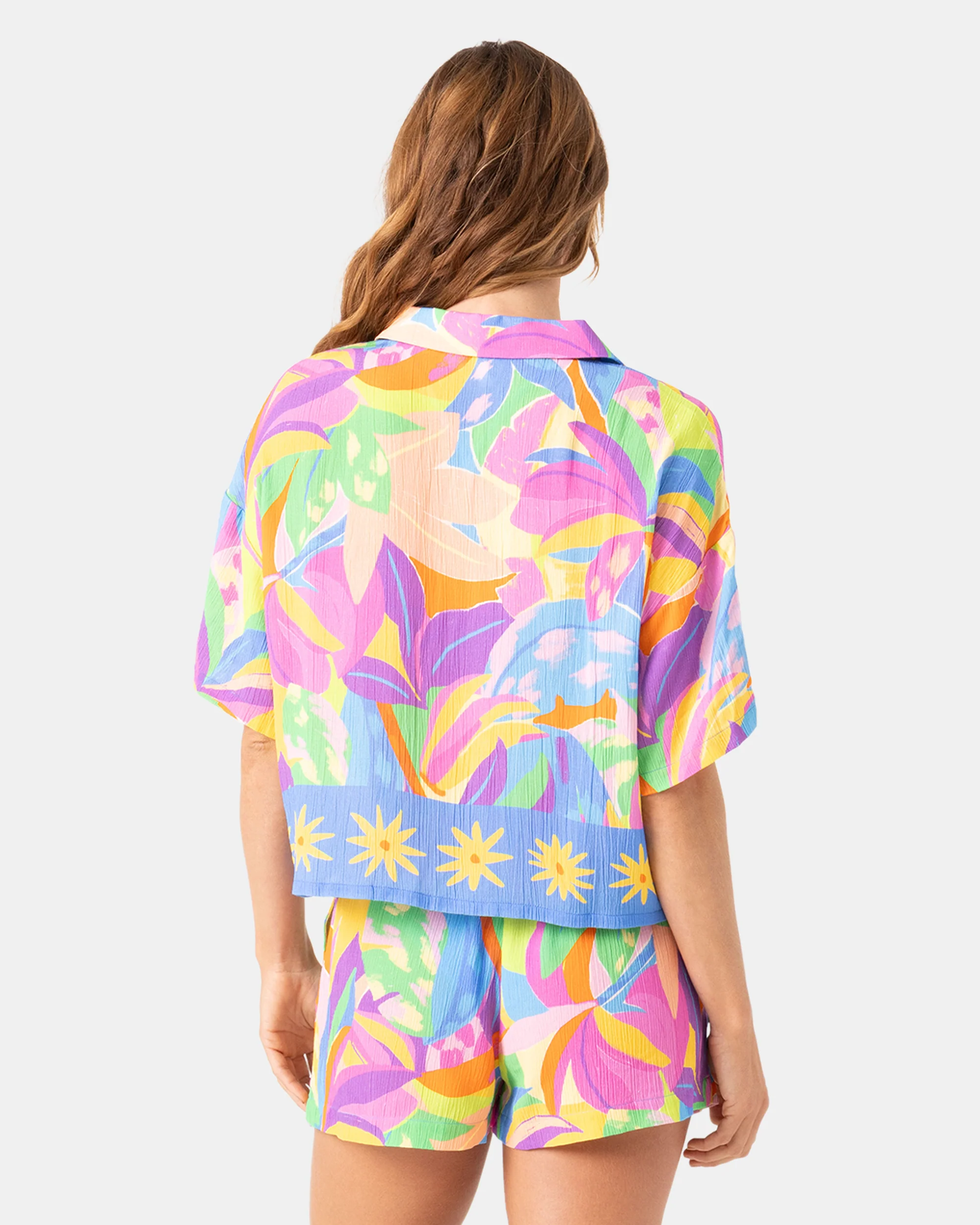 Heatwave Cropped Button Up - Image 2