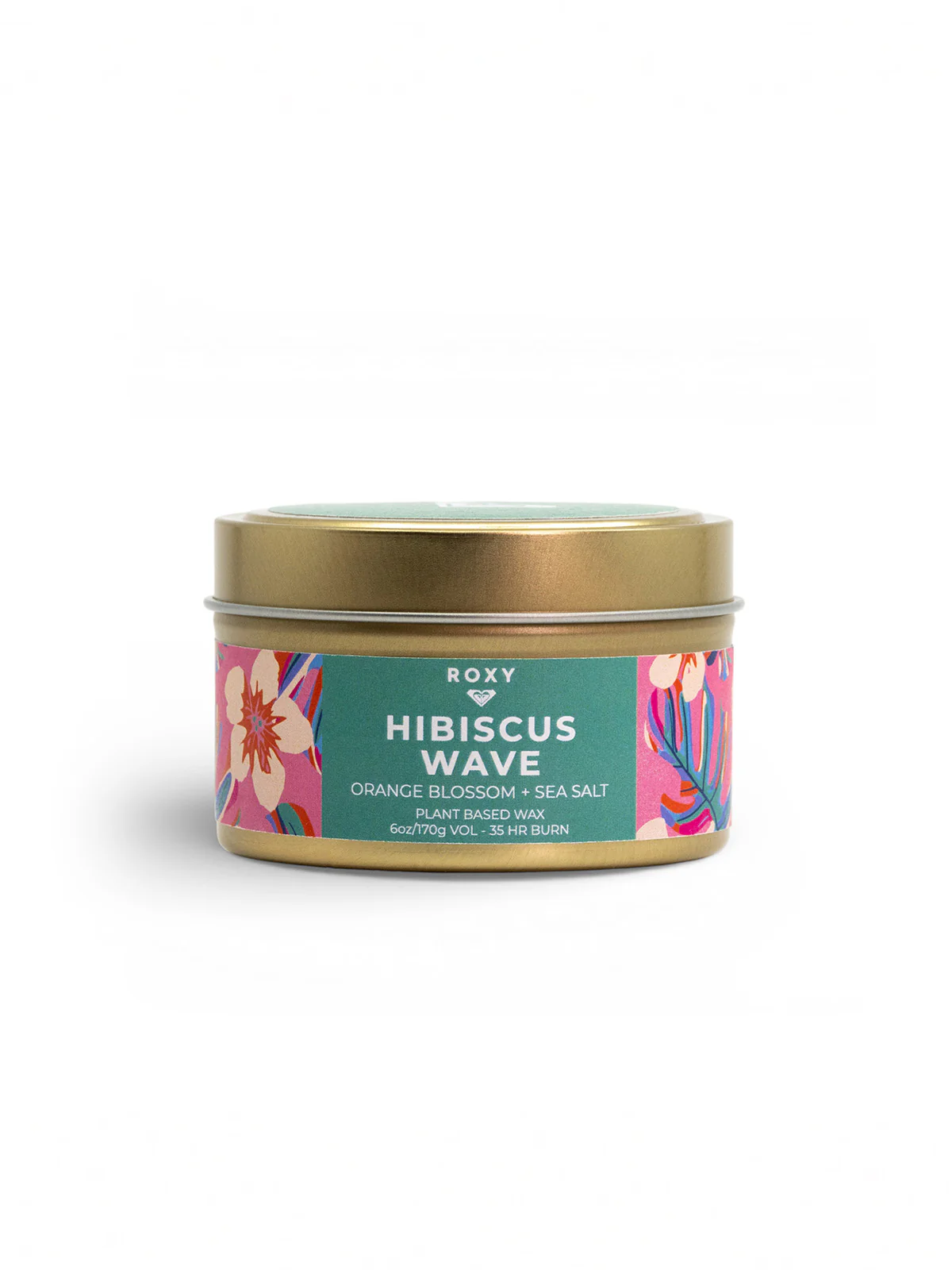 Hibiscus Wave Palm Tin Candle - Image 3