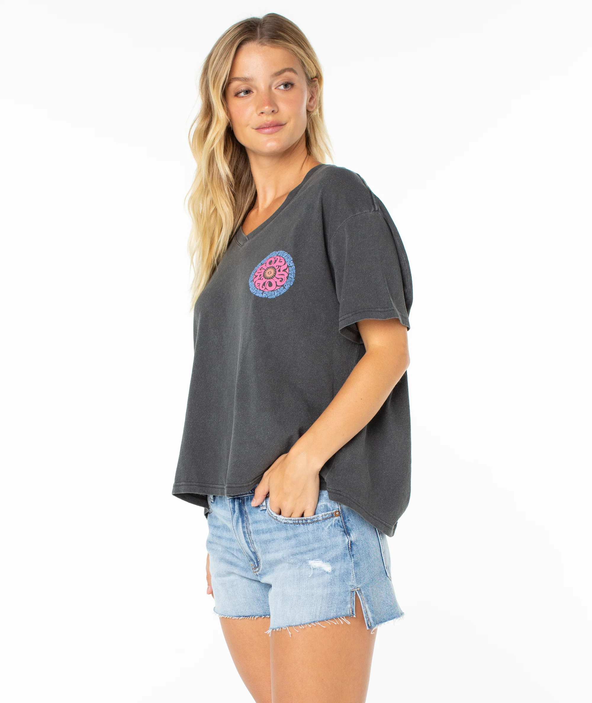 Oversized Vneck Tee - Image 2