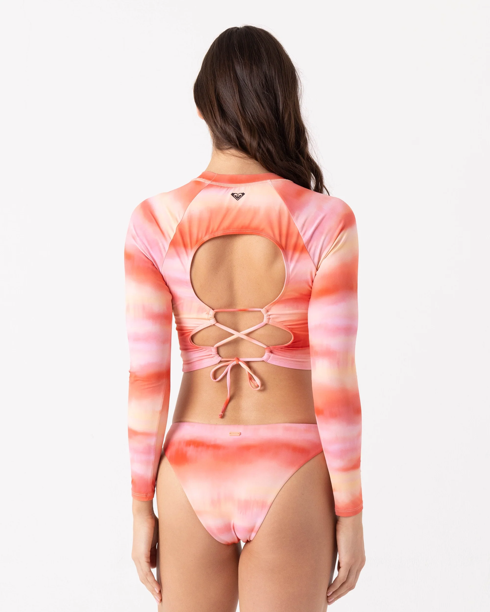 Palm Before The Storm Crop Rashguard - Image 4