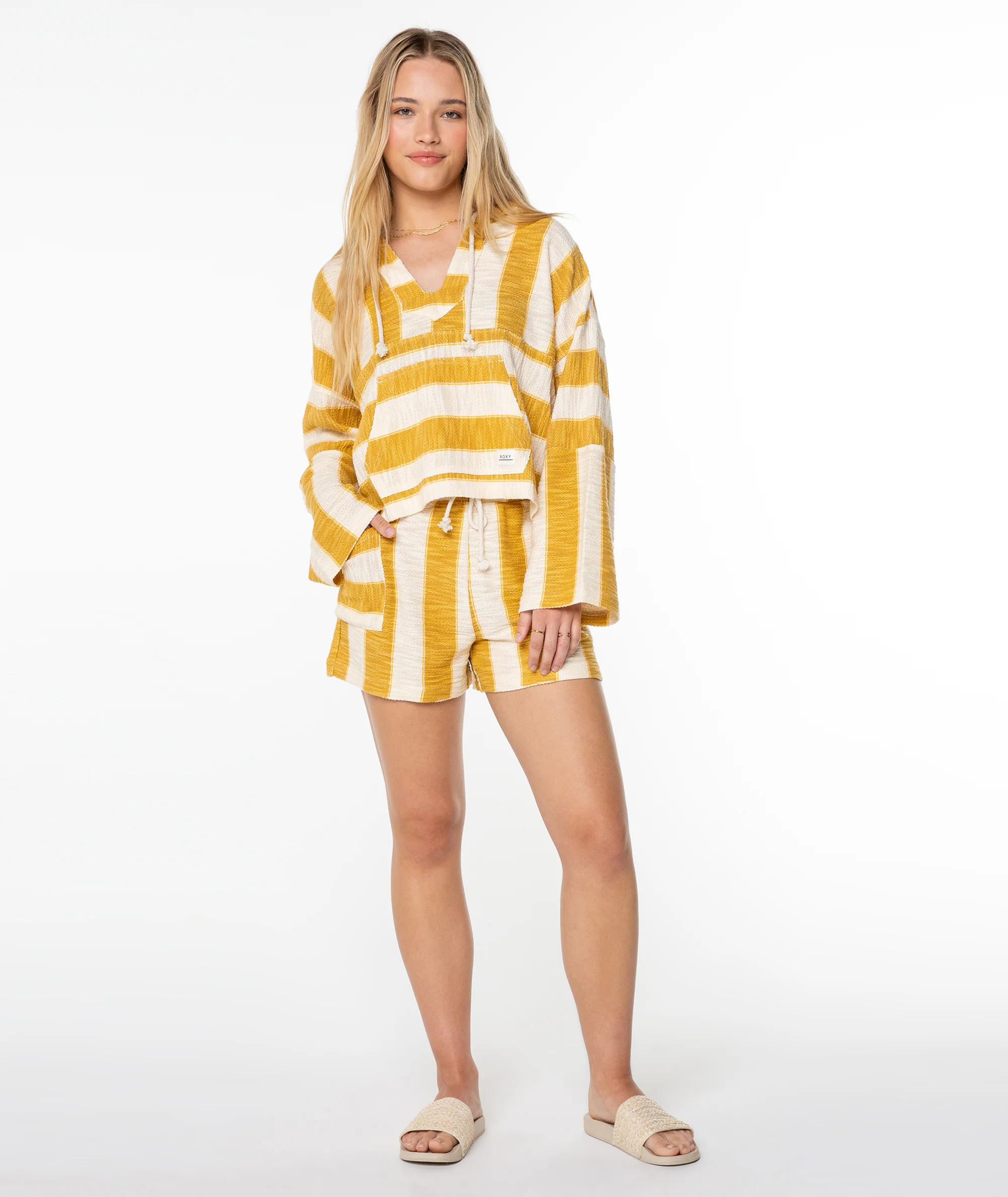 Rich Coast Striped Poncho - Image 5