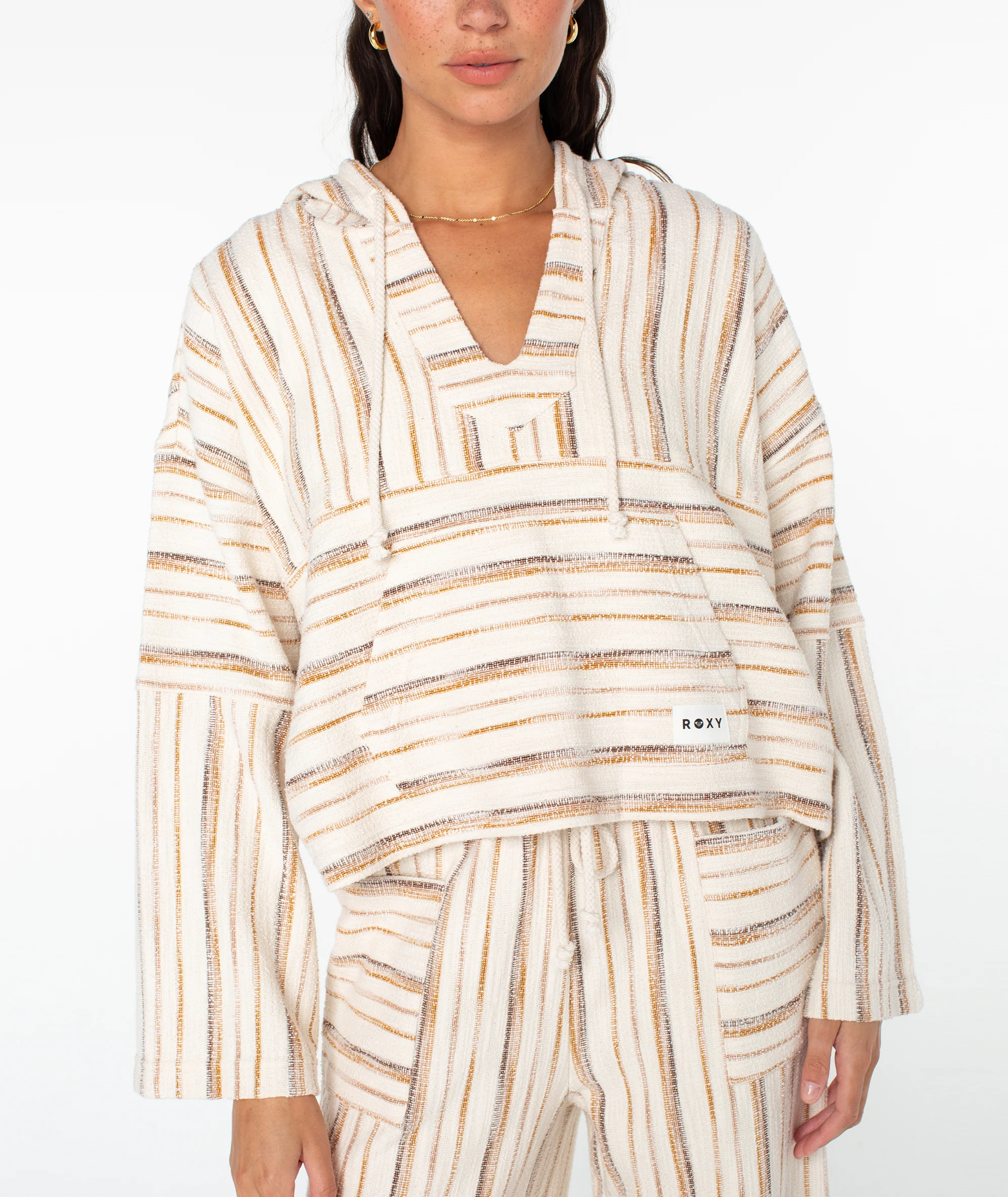 Rich Coast Striped Poncho - Image 5
