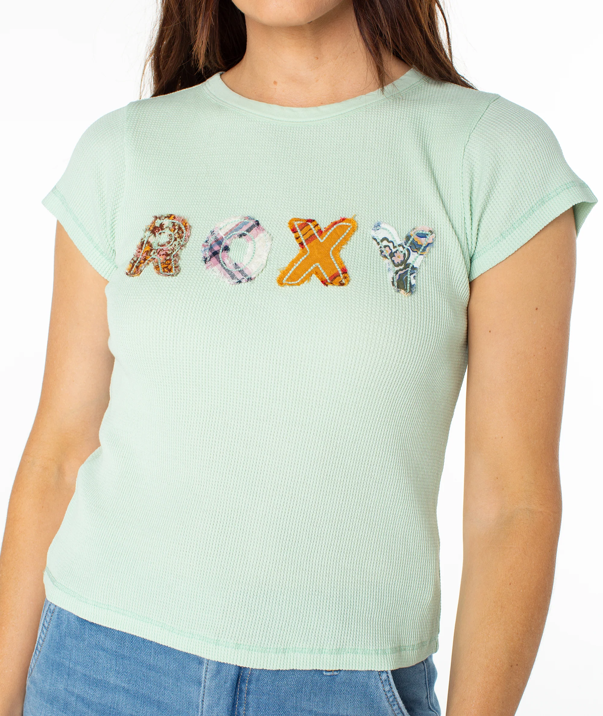 Roxy Patchwork 90s Baby Tee - Image 5