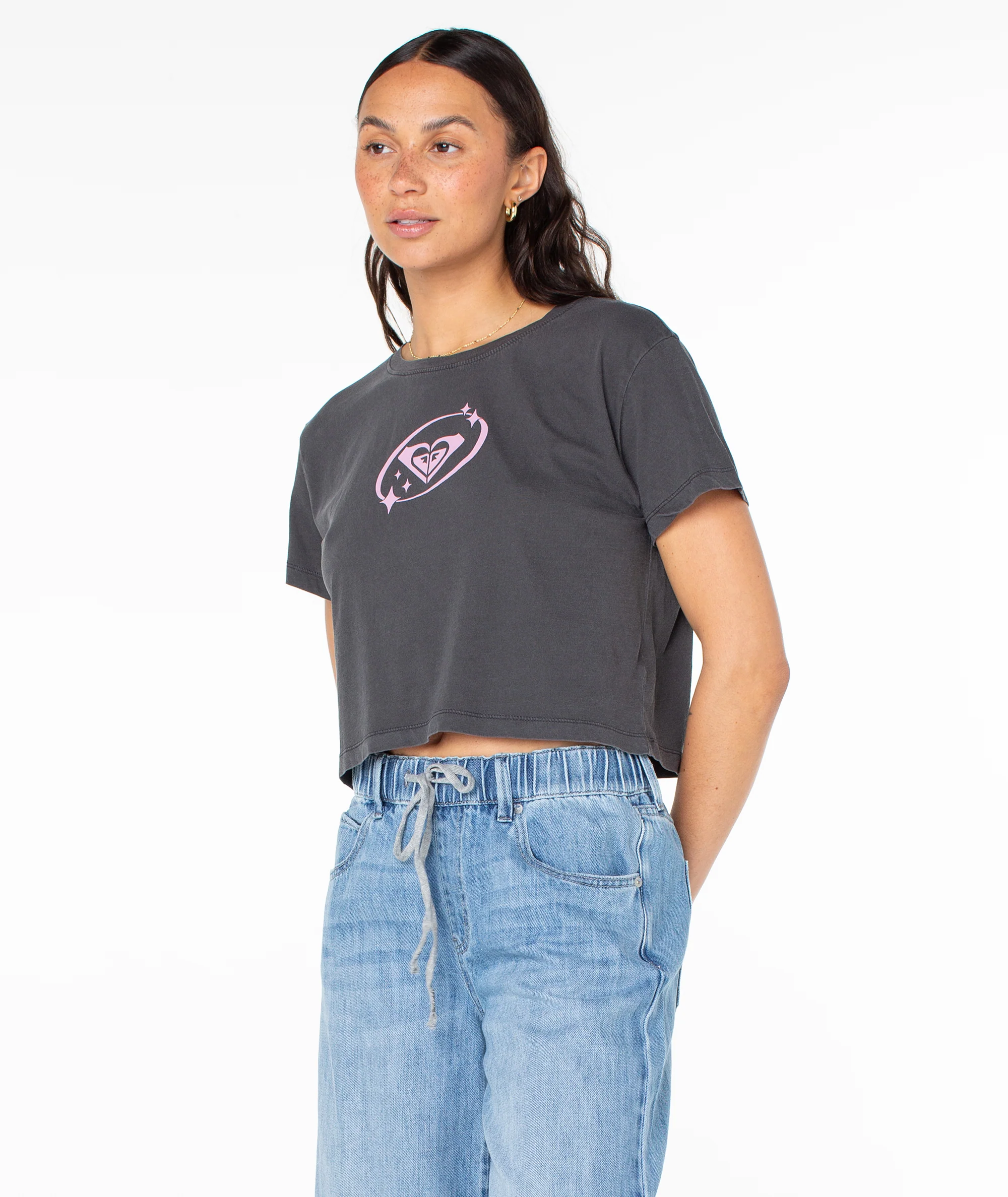 Saturn Classic Cropped Boxy Tee - Image 2
