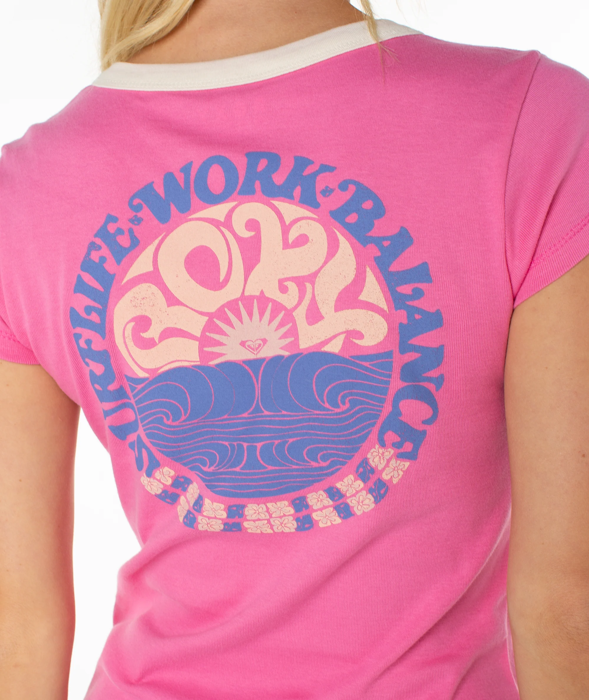 Surf Life 90S Baby Ringer Tee - Image 5