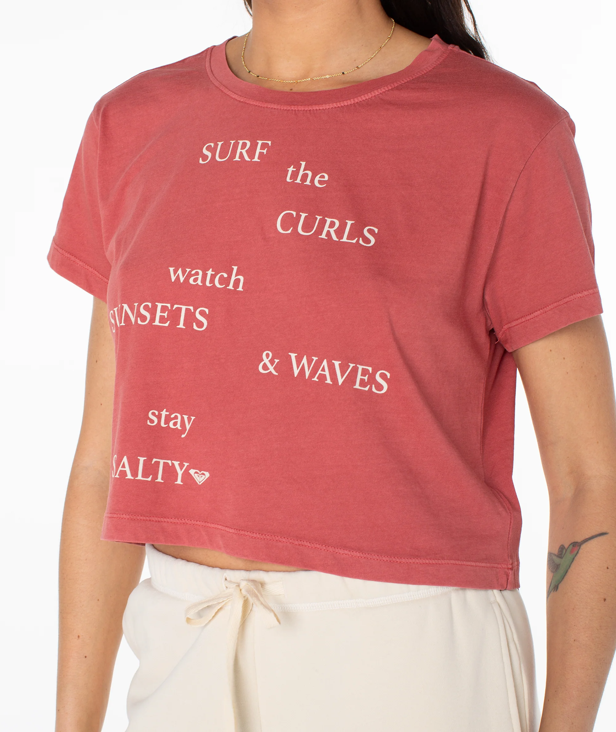 Surf Poem Cropped Boxy Tee - Image 4