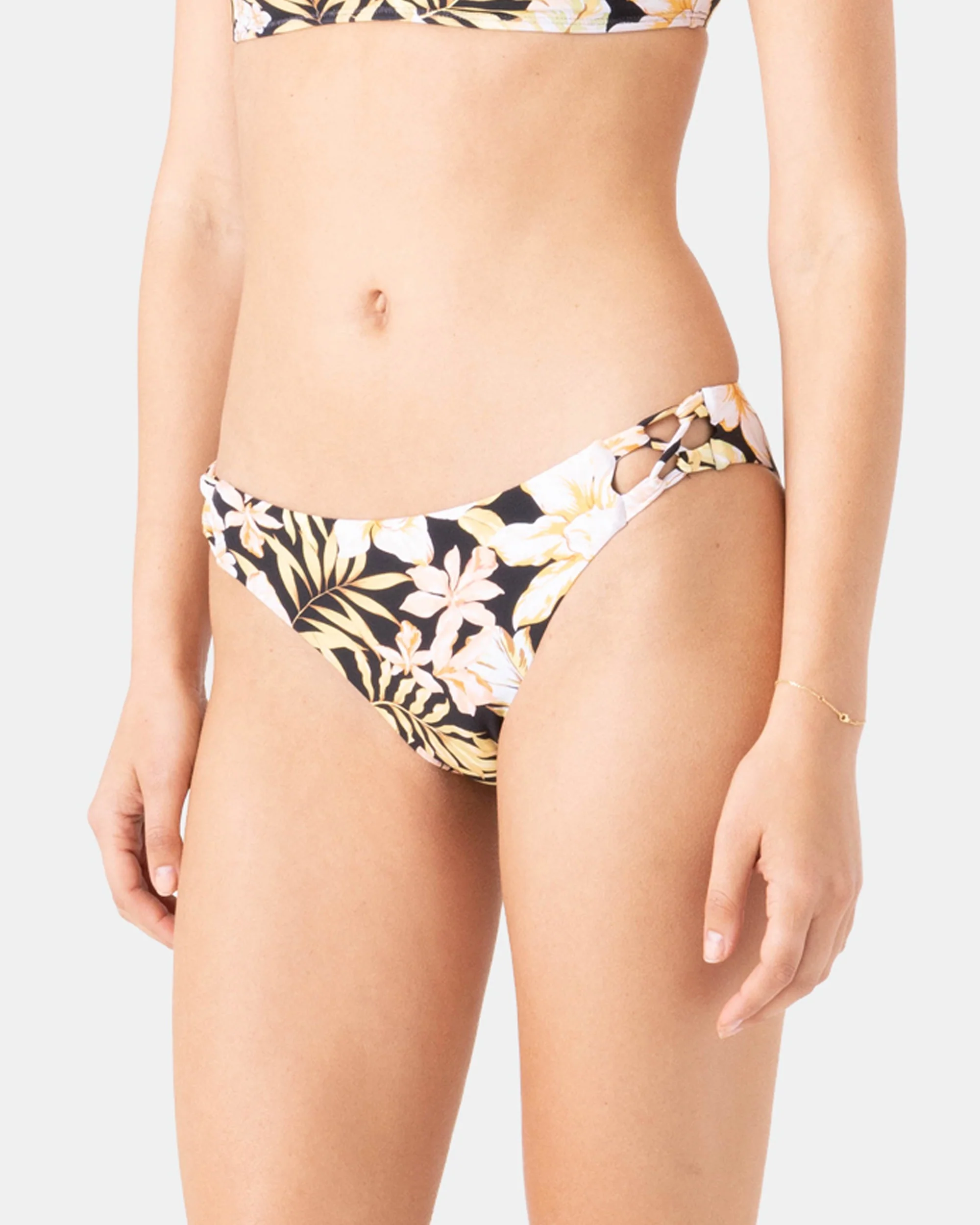 Tropical Hipster Lace Side Full Bikini Bottom - Image 3