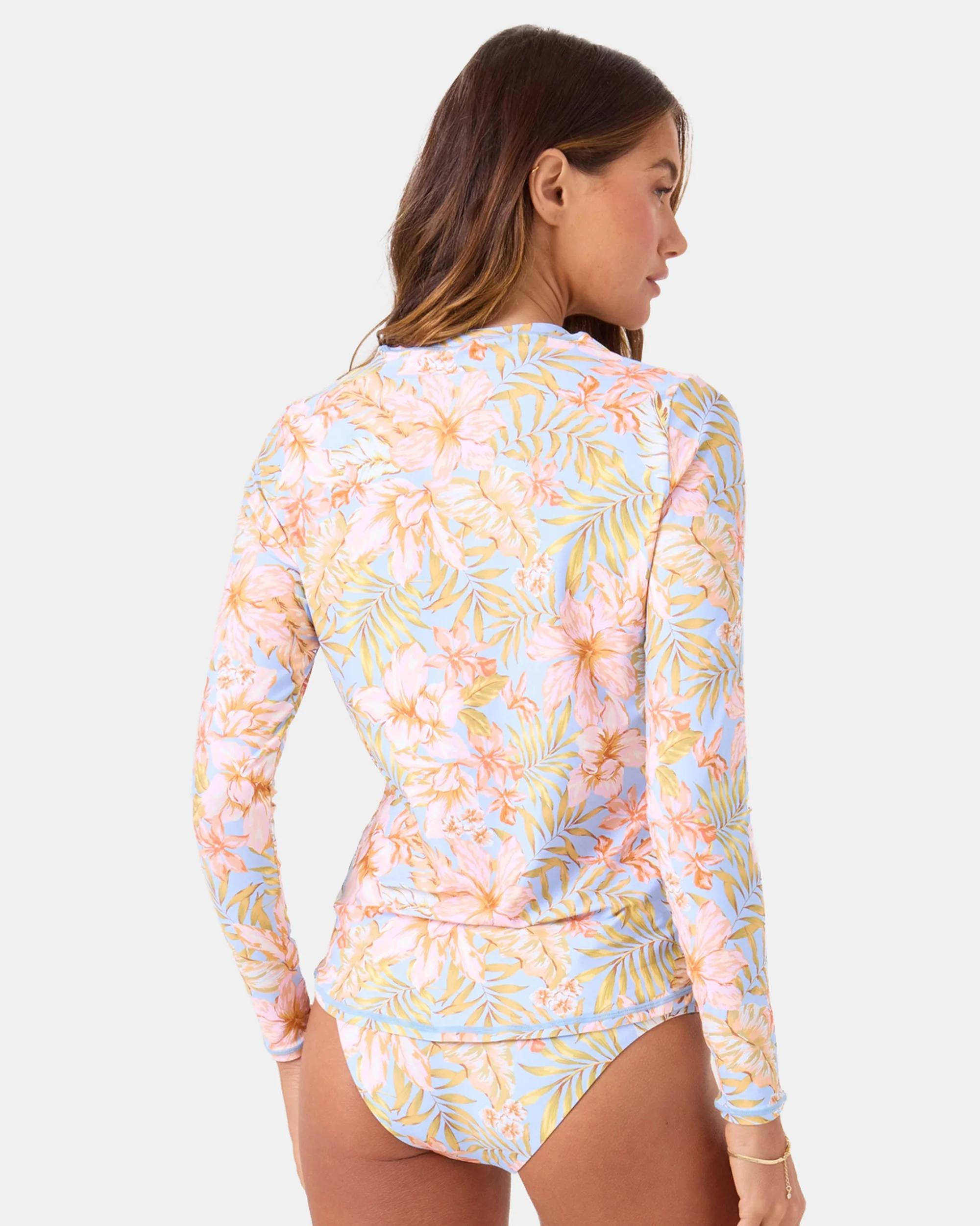 Tropical Sea Skippin Long Sleeve Rashguard - Image 2
